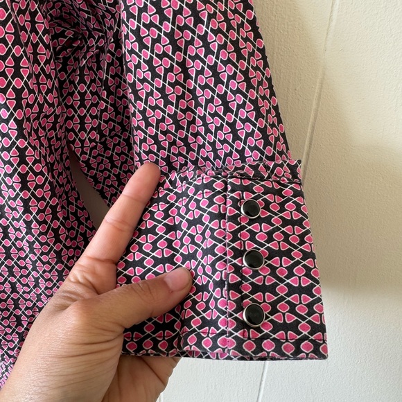 Wrangler Western Shirt MENS XL Pearl Snap Breast Cancer Awareness Pink Diamond - Picture 6 of 6